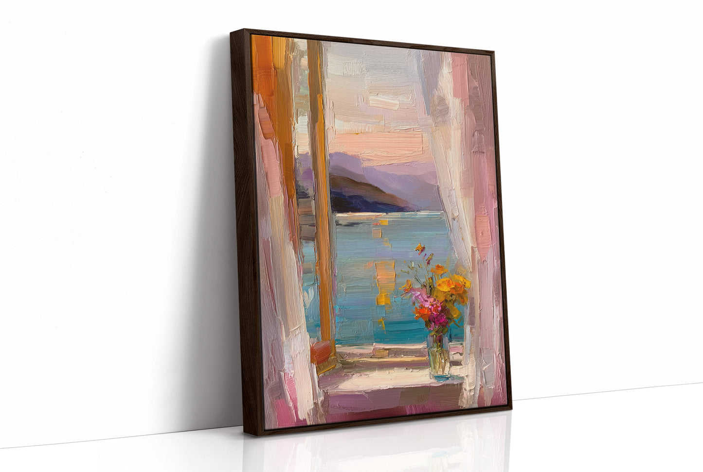 Pastel Window by the Sea