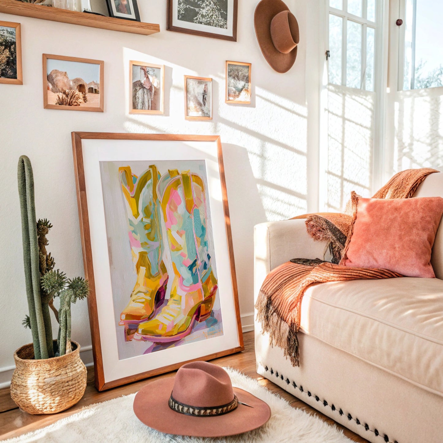 Dancing Boots Catch Sunset Colors