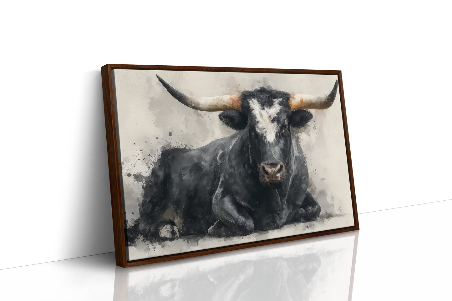 Black Bulls Rest Under Texas Stars