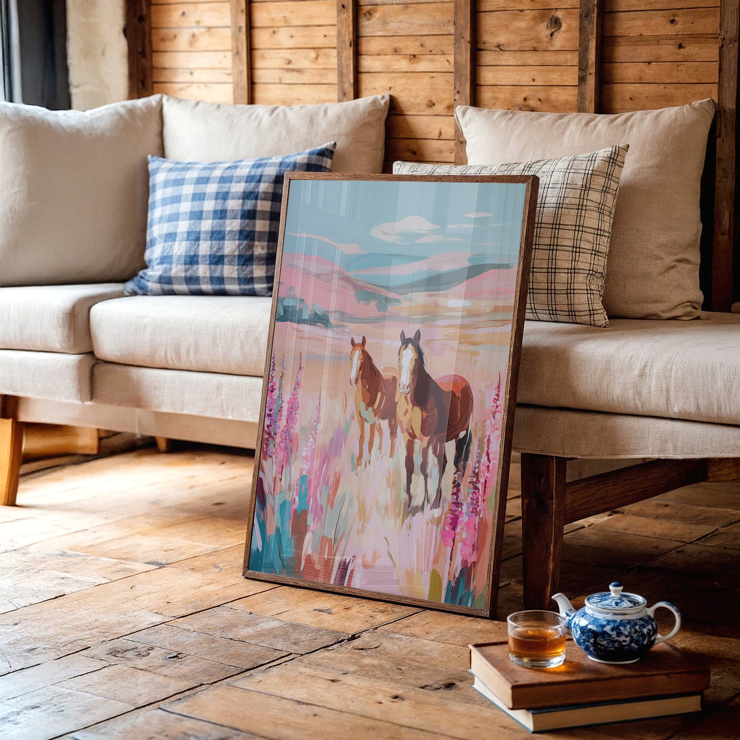 Wild Foxgloves Dance With Mustangs