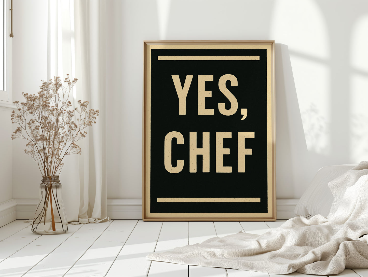 Yes Chef Kitchen Command Print