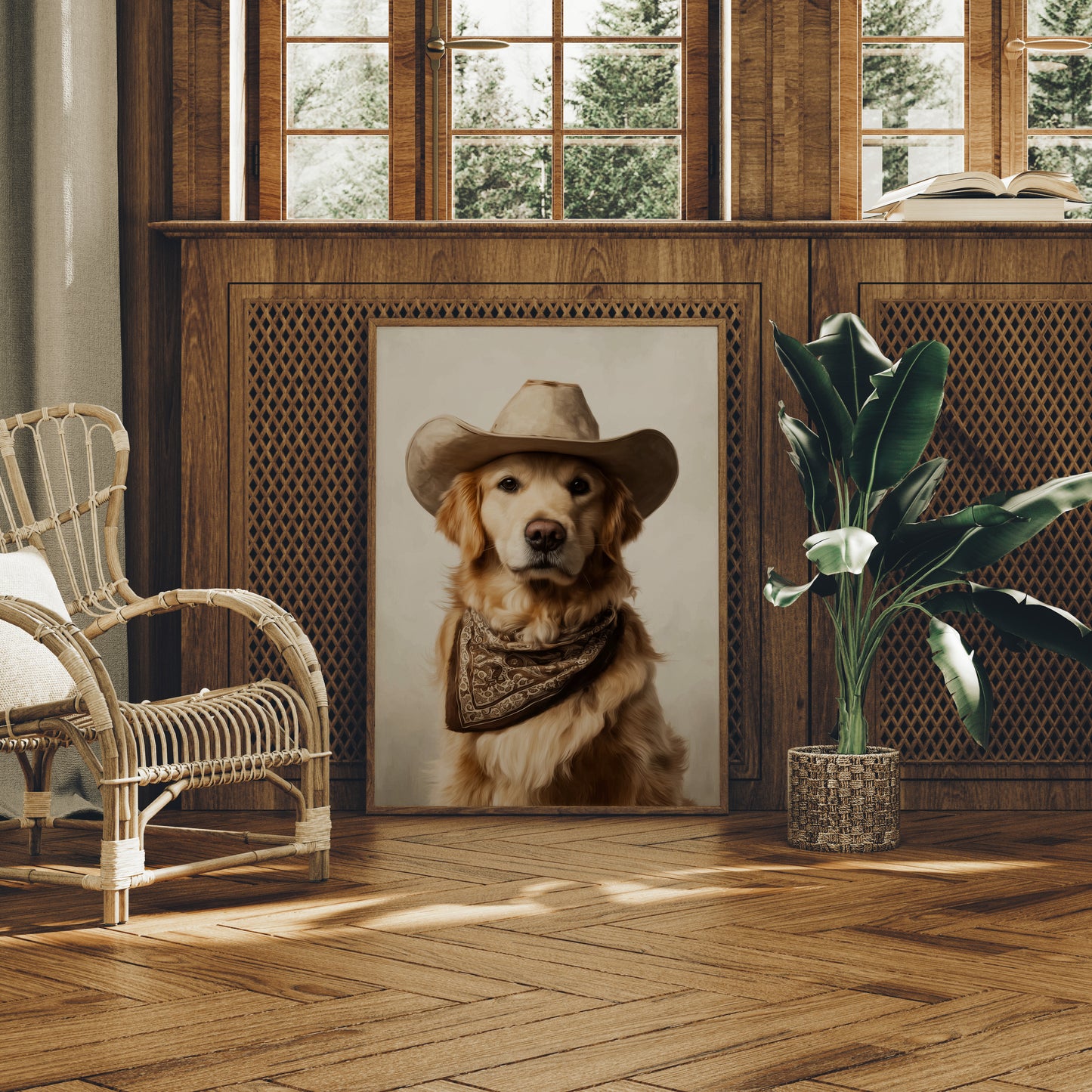 A Canine Cowboy's Bold Stance