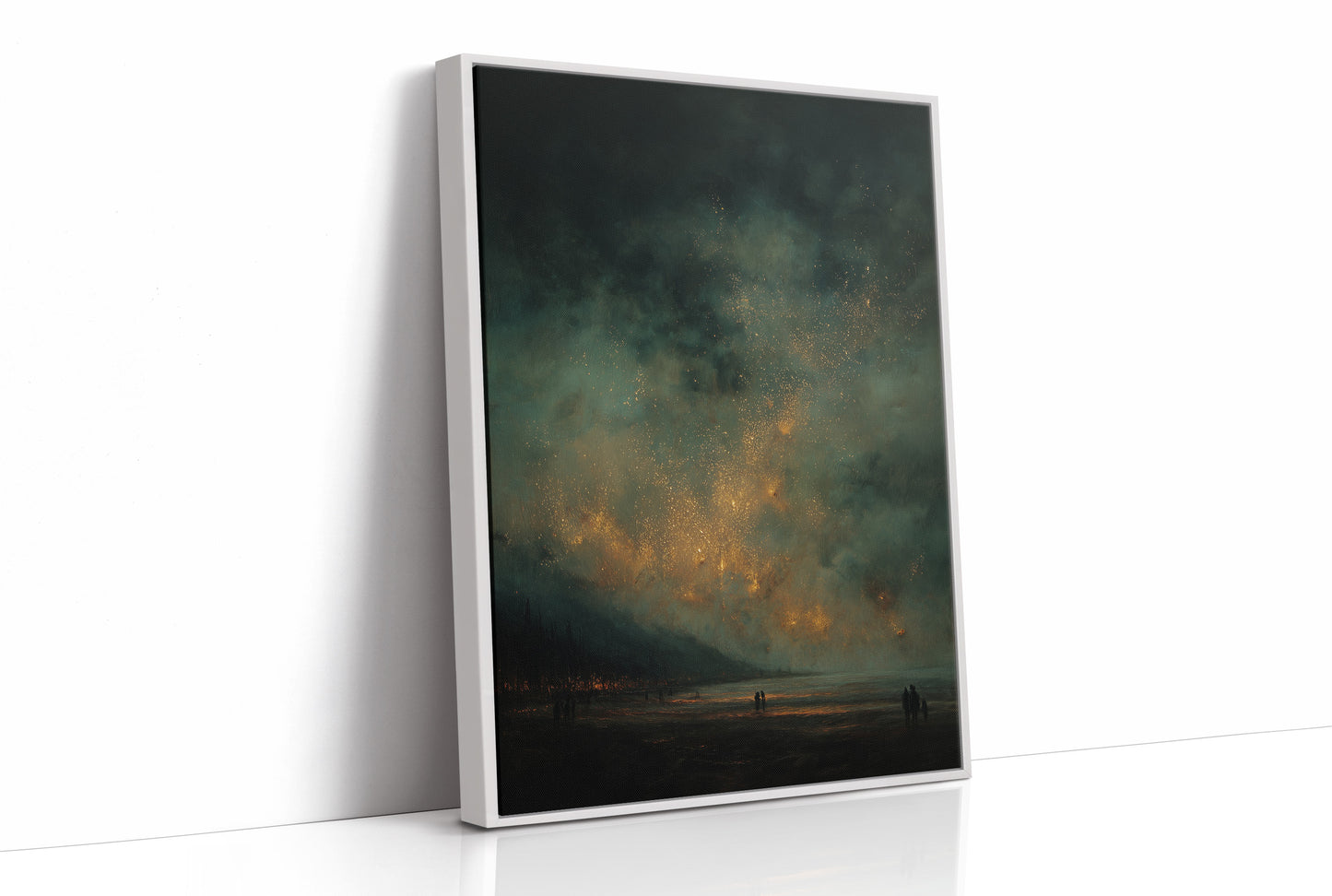 Embers Glow Across Distant Shore