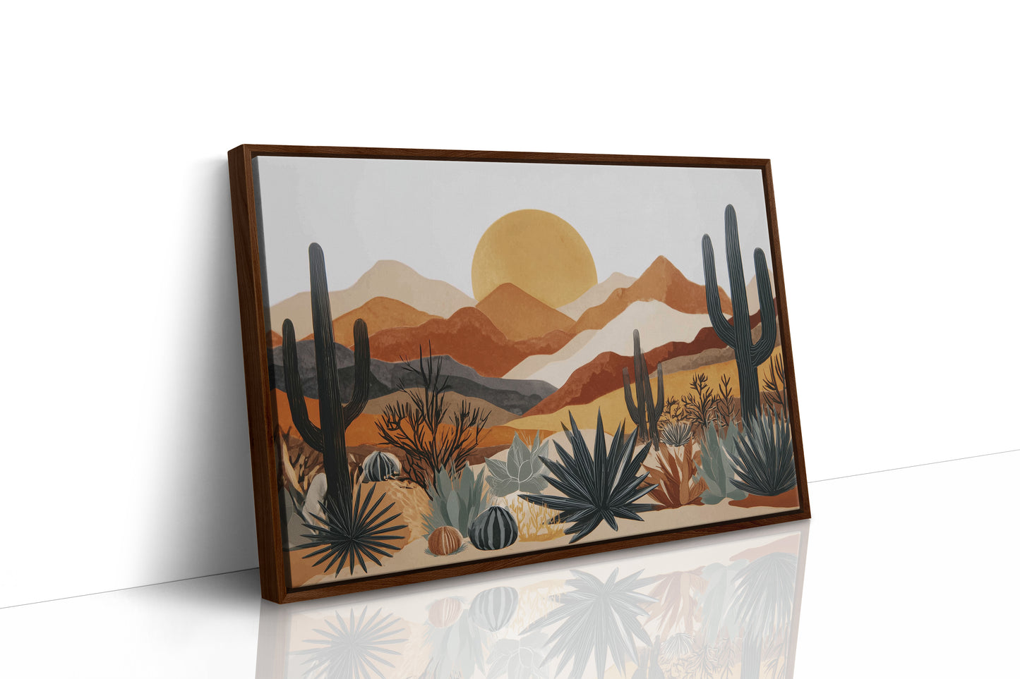 Agave Blooms Meet Desert Dawn