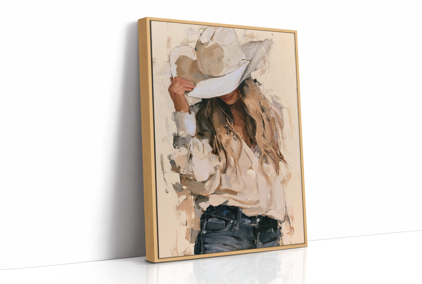 Neutral Palette, Hand on Brim