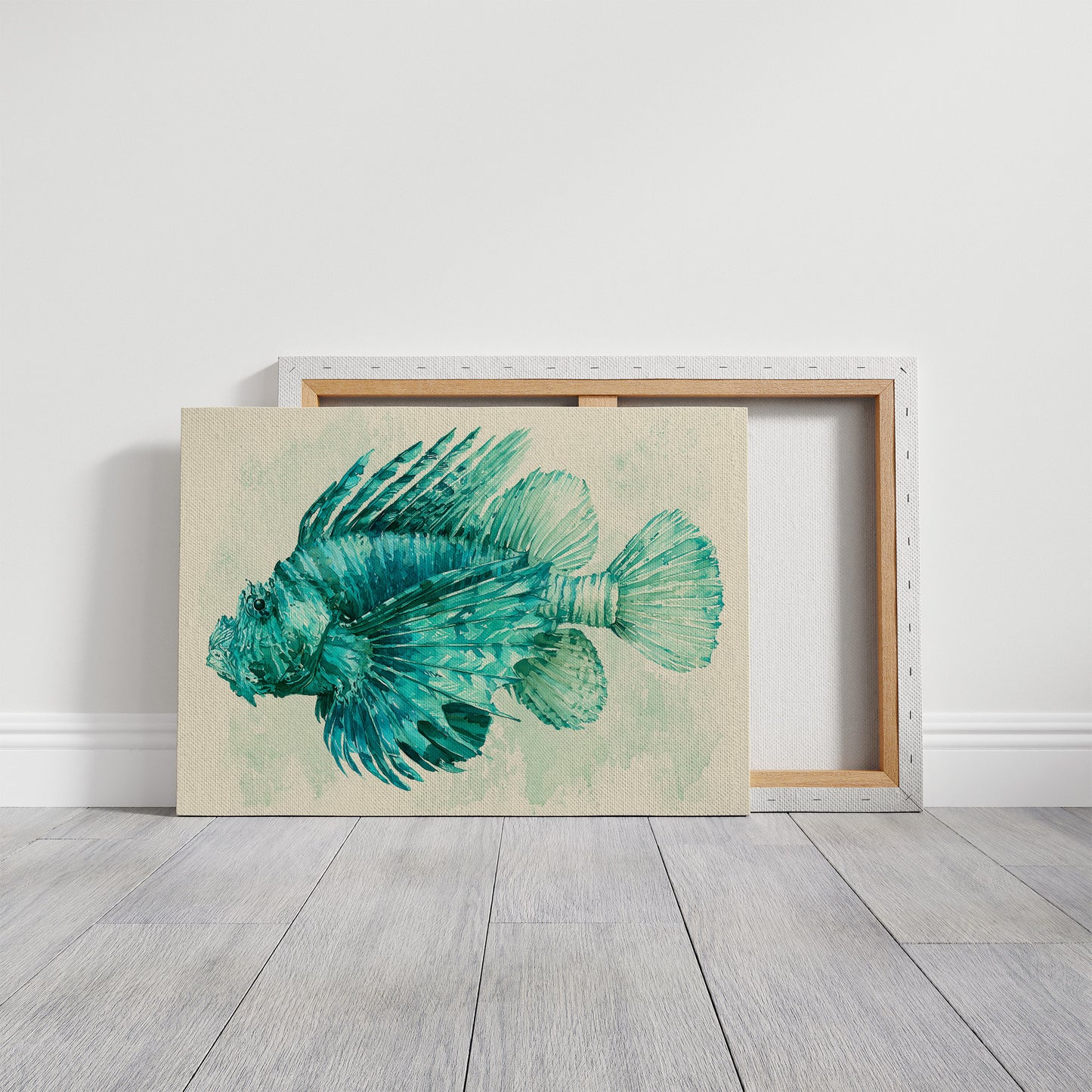 Lionfish in Turquoise Bloom