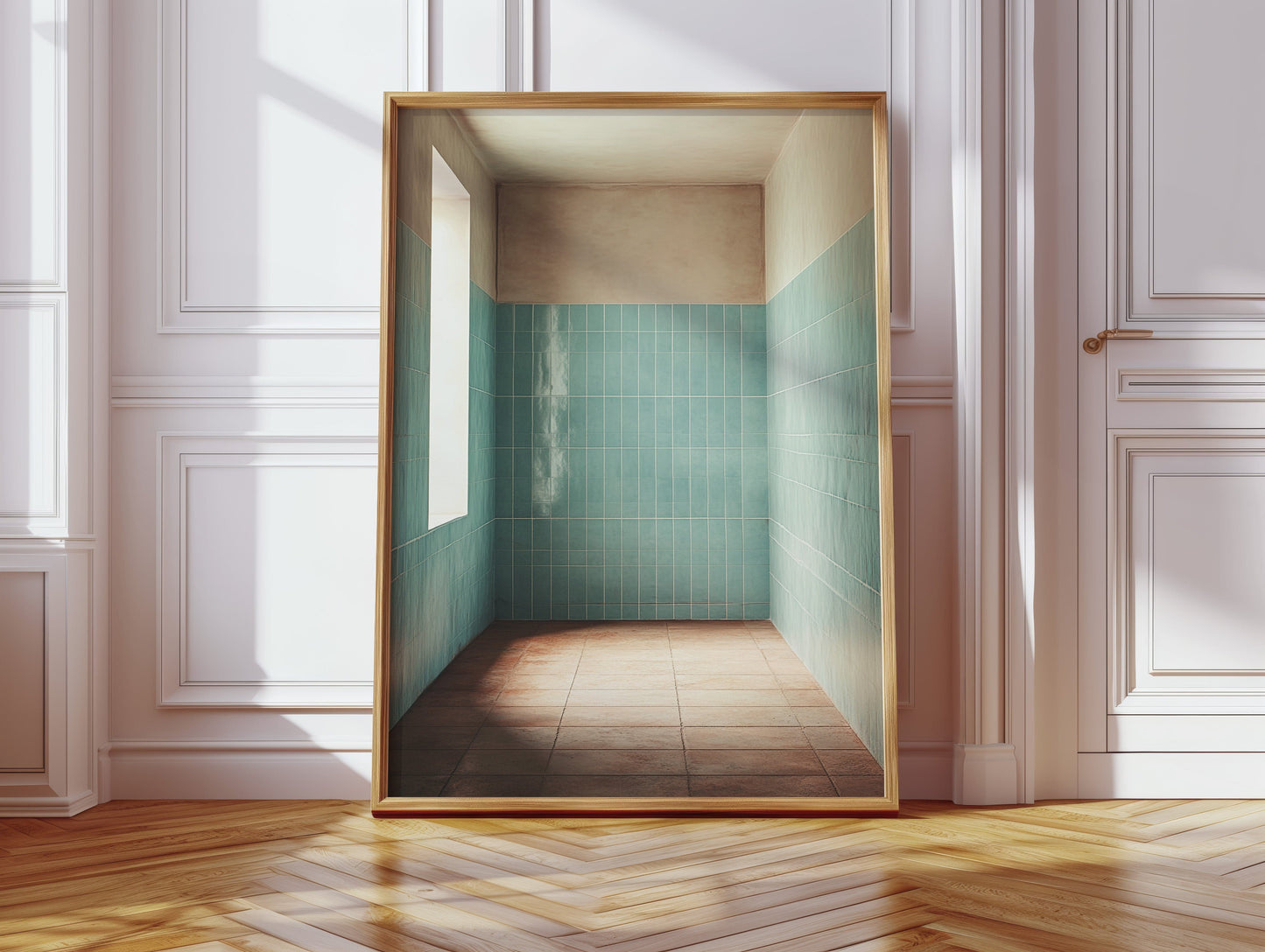 Morning Light Meets Mint Tiles