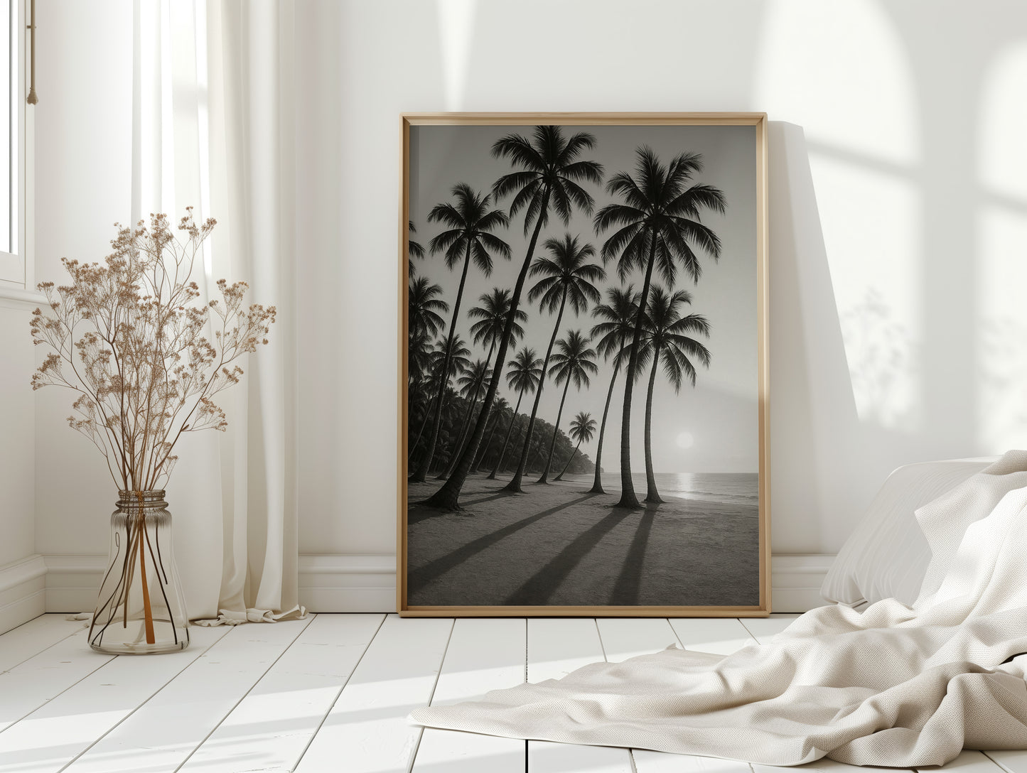 Palm Shadows at Sunrise