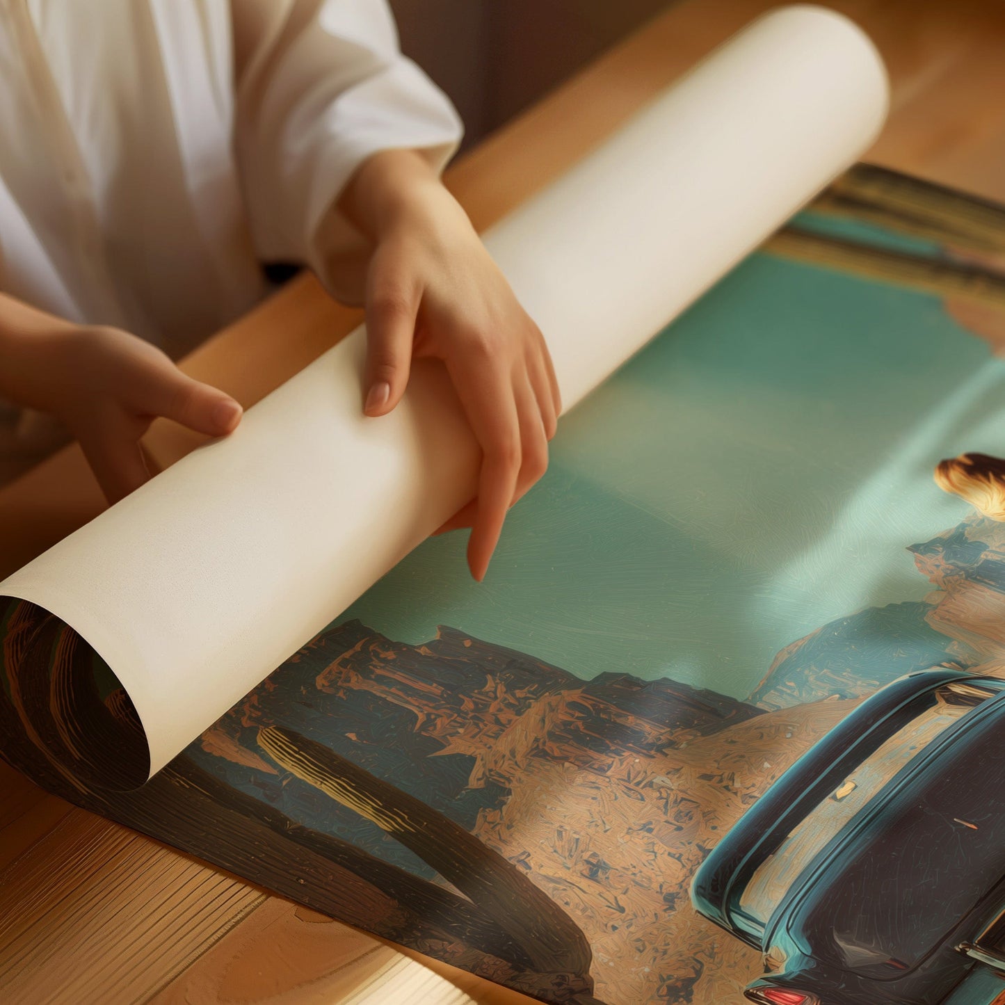 Desert Roads Meet Alien Skies