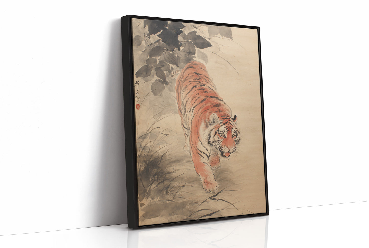 Silent Steps Through Misty Bamboo