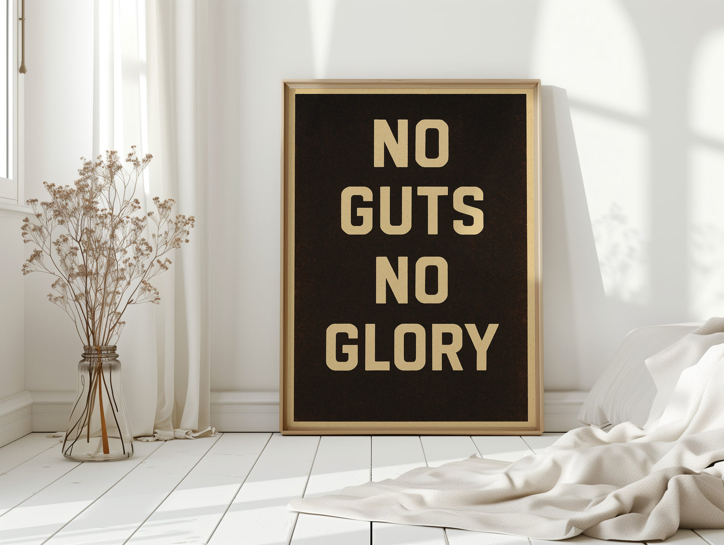 No Guts No Glory Vintage Poster