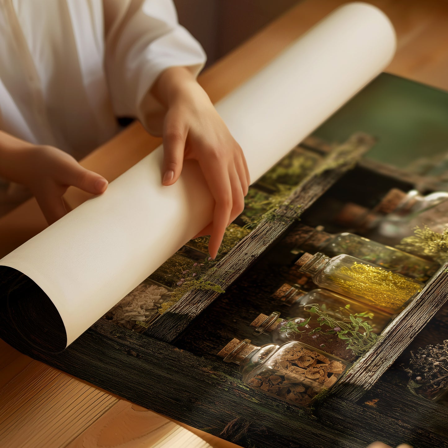 Forest Secrets In Glass Bottles