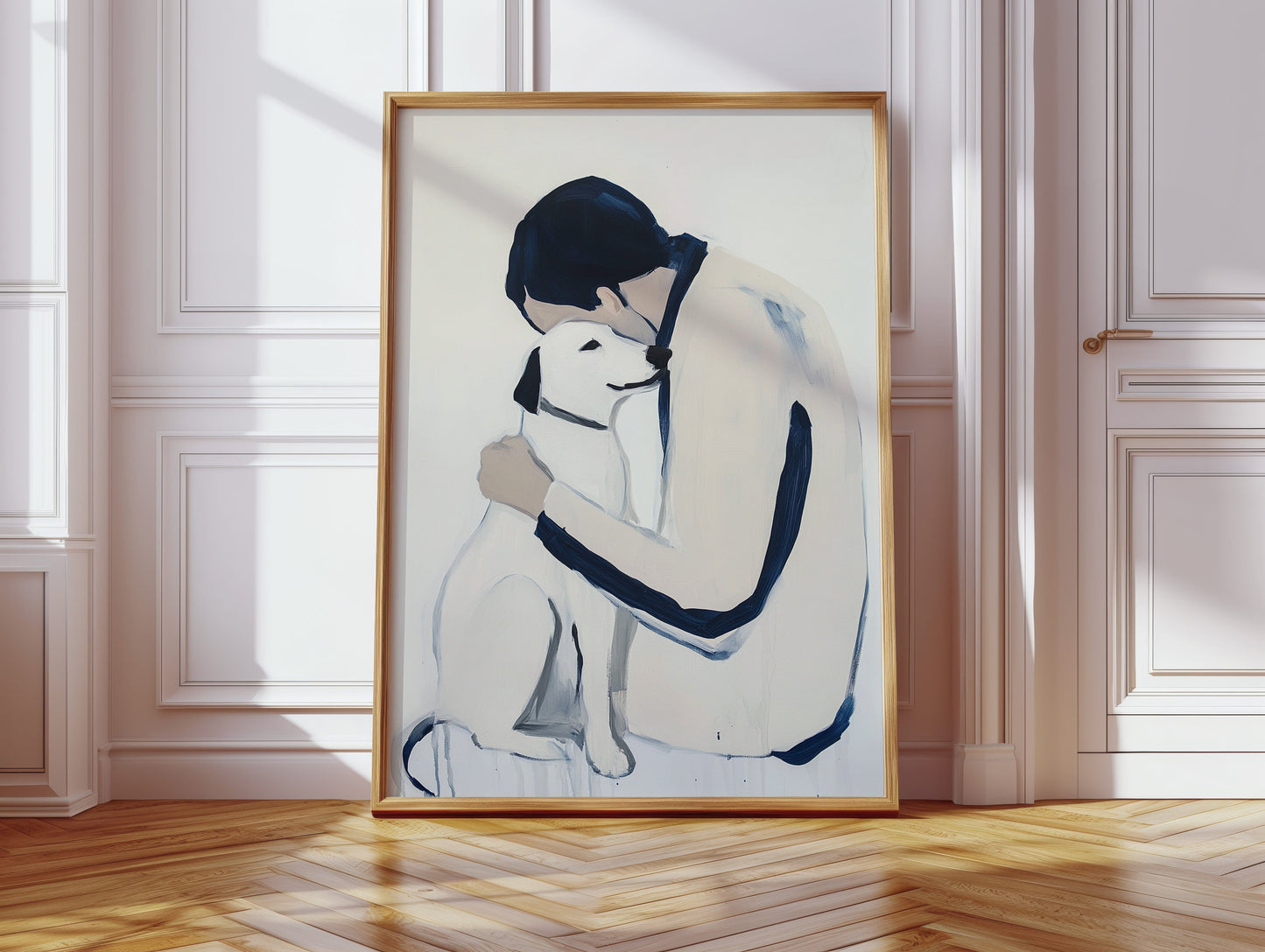 Loyal Hearts In Navy And White