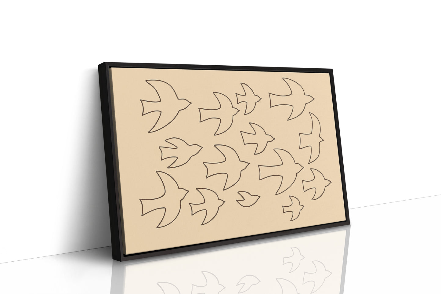 Minimalist Birds in Flight