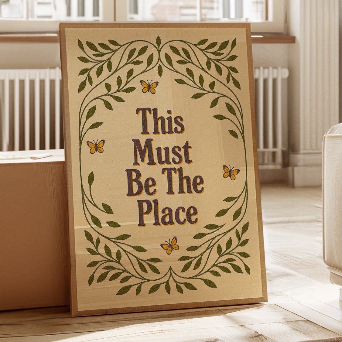 This Must Be The Place – Whimsical Nature Quote Print