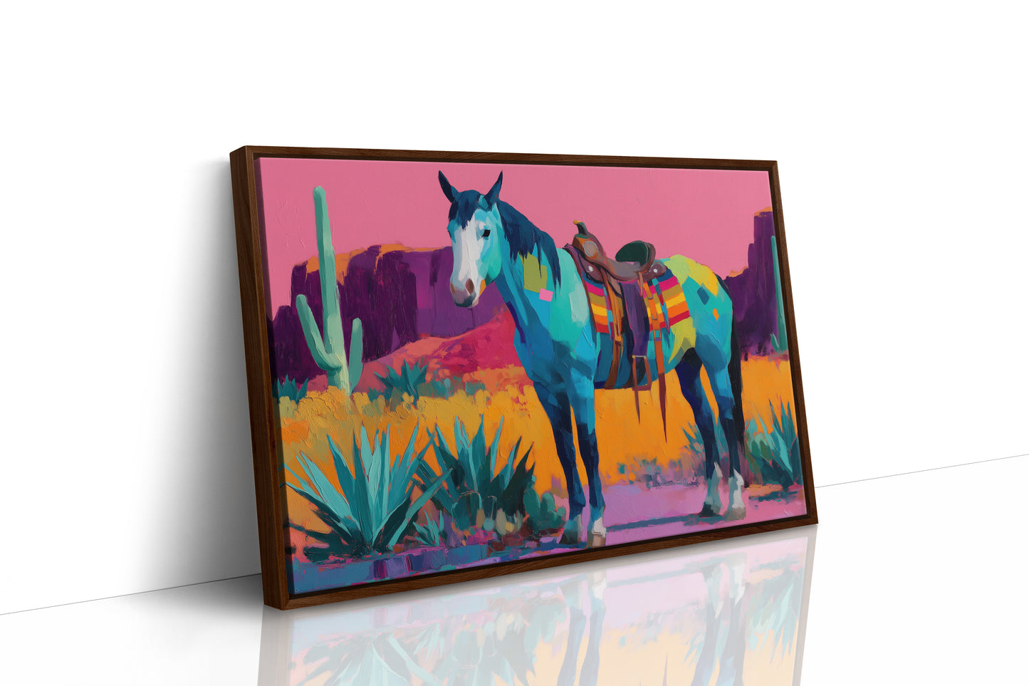 Turquoise Stallion Meets Desert Dawn