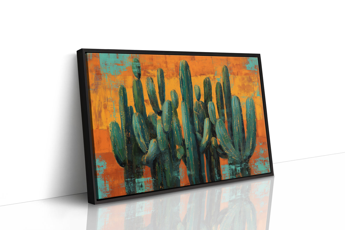 Saguaros Against Copper Sky