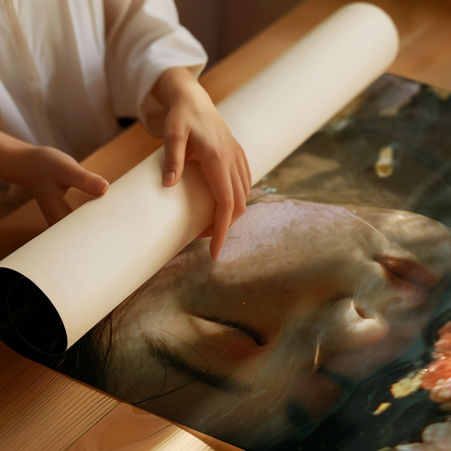 Floating Between Bloom And Sleep