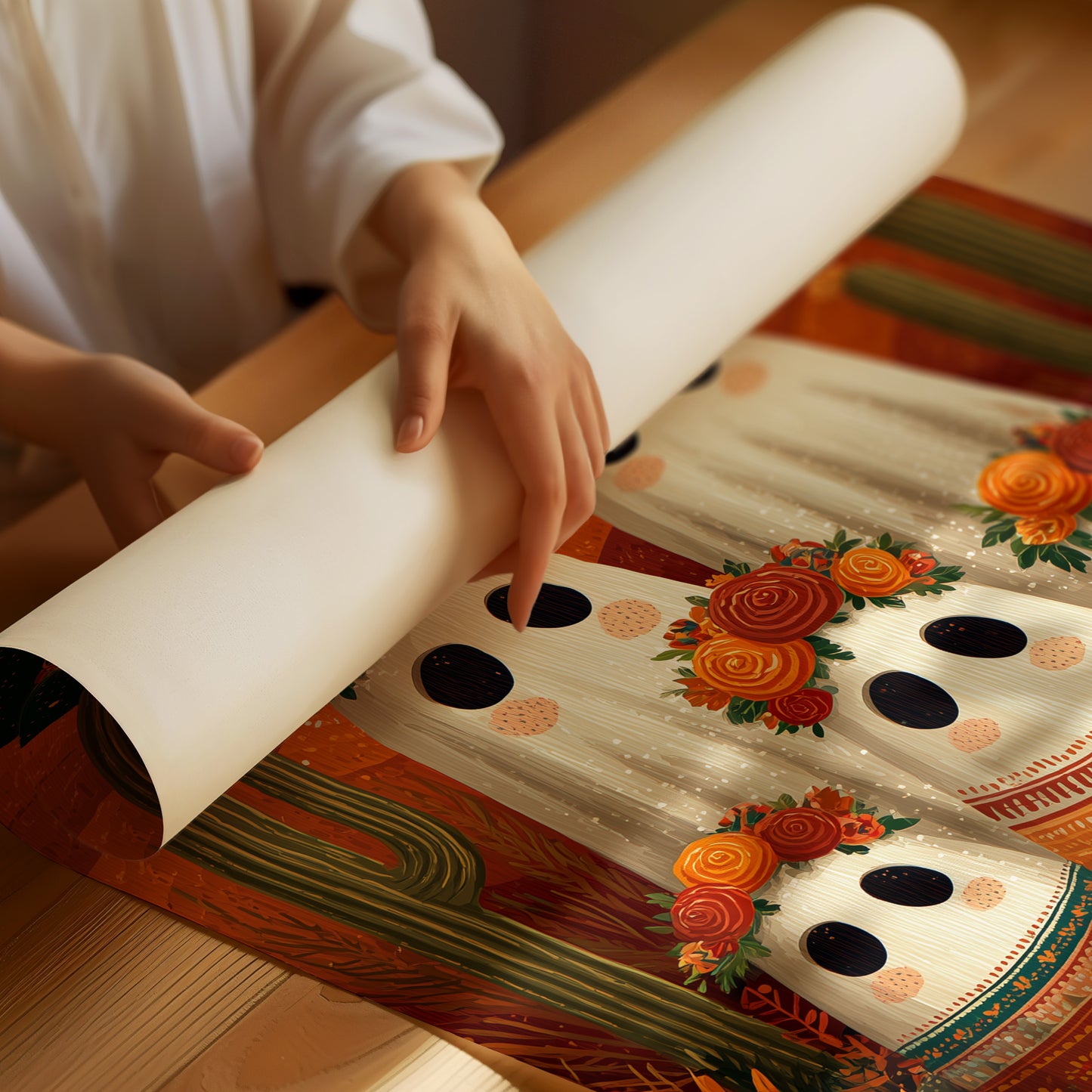 Desert Spirits Wear Marigold Crowns