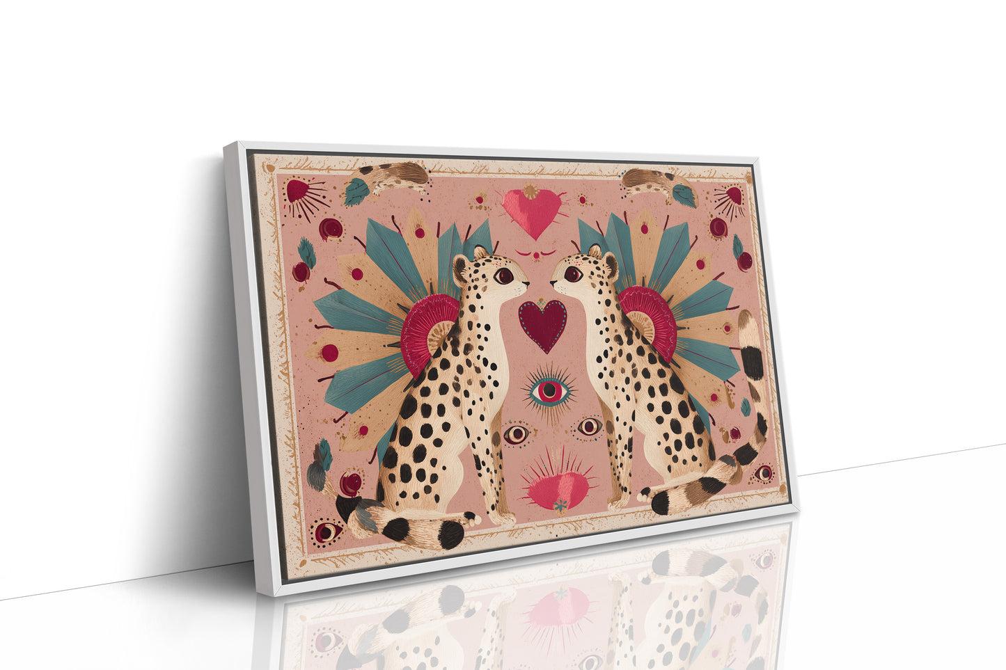 Twin Leopards Share One Heart