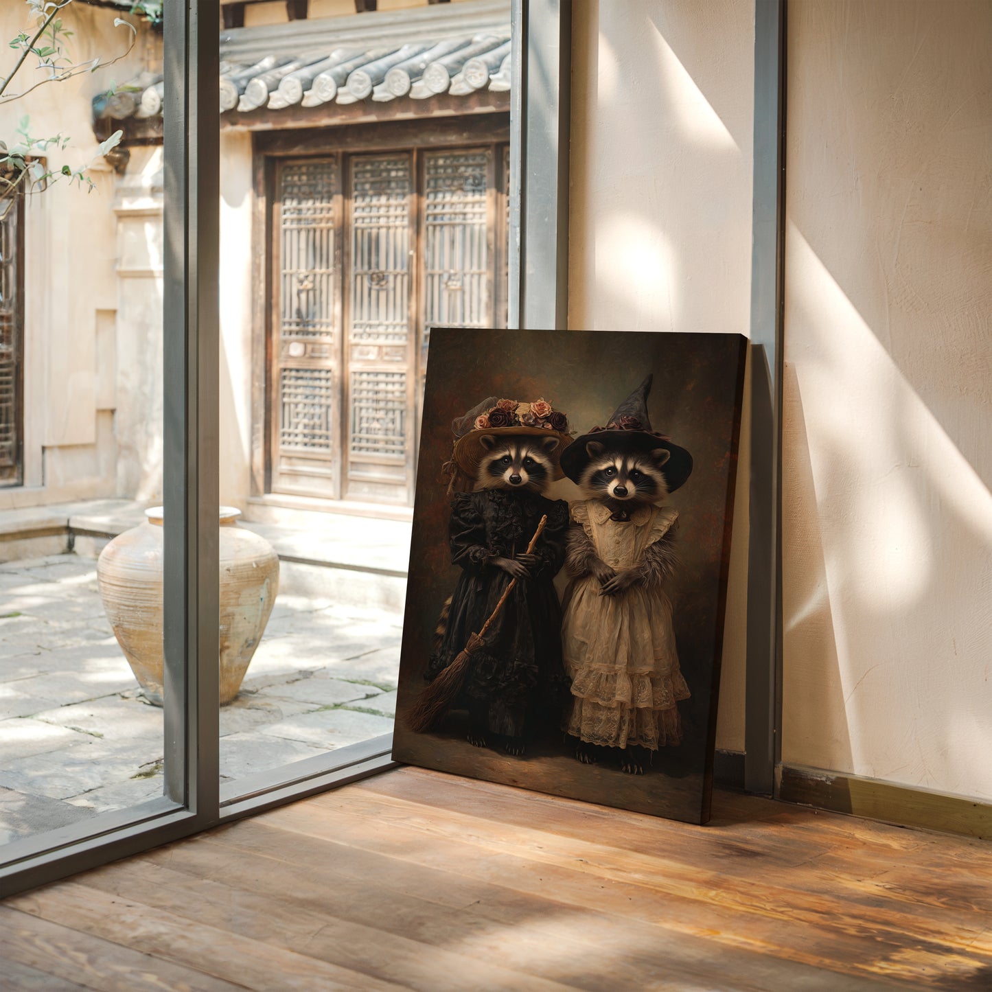 Charmed Companions in Curious Attire