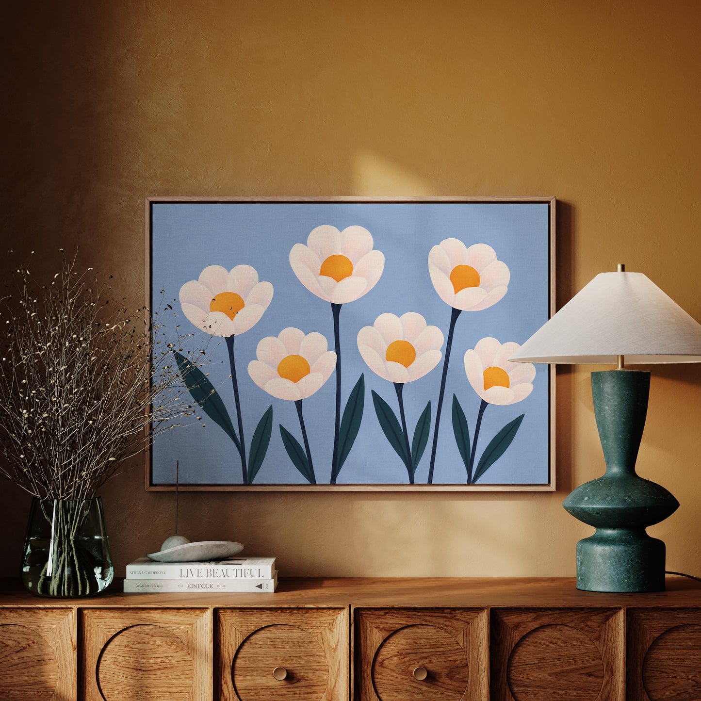 Sunlight Blooms in a Blue Sky