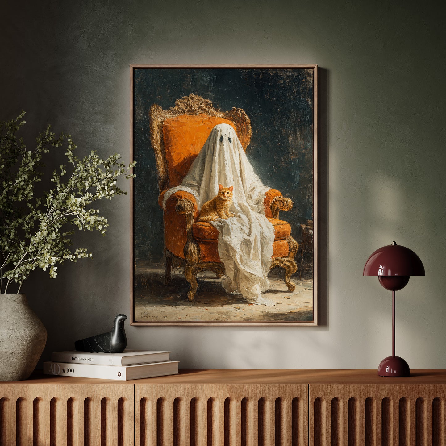 The Guardian in White Drapes