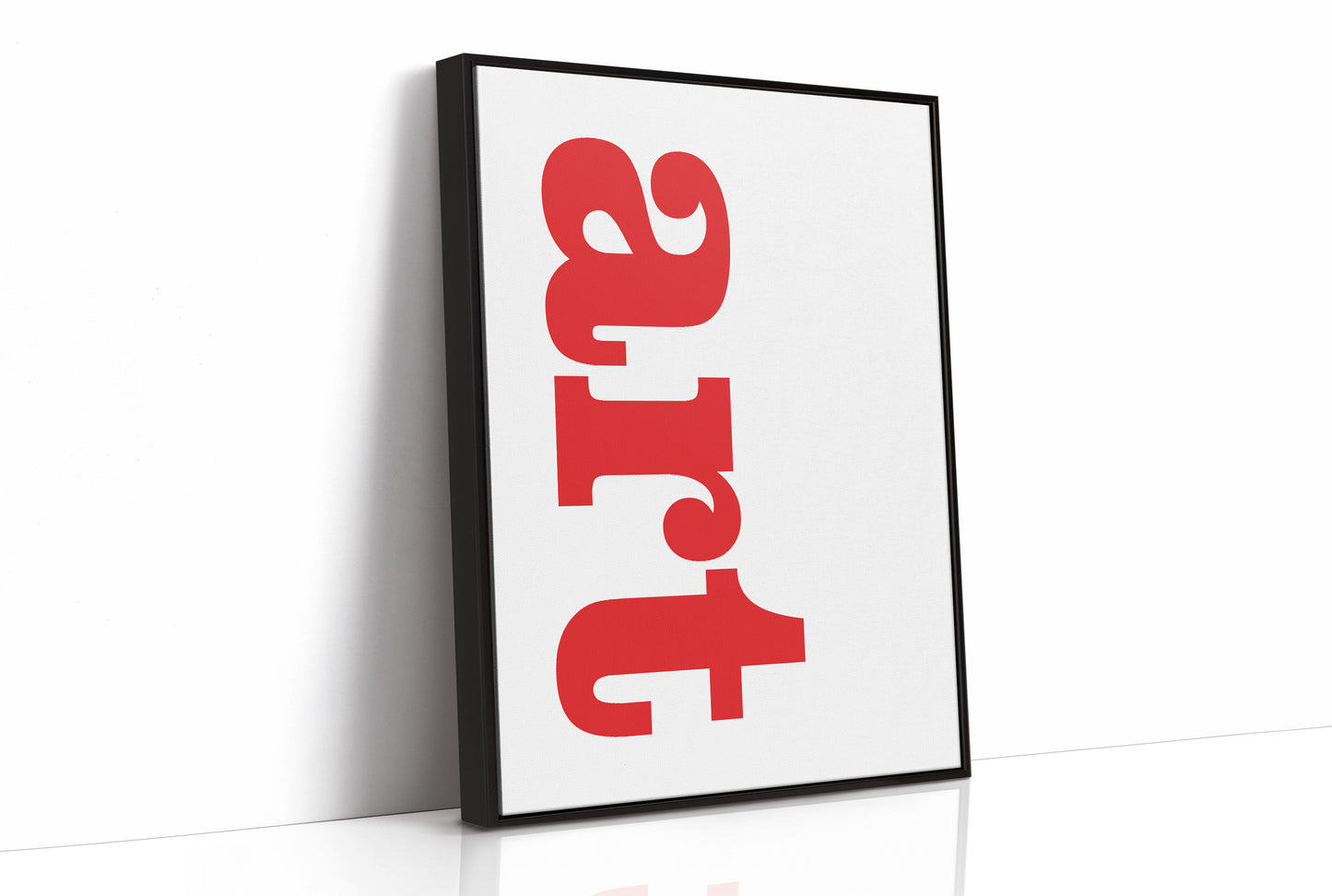 Art Crimson Typography: Vertical Declarations