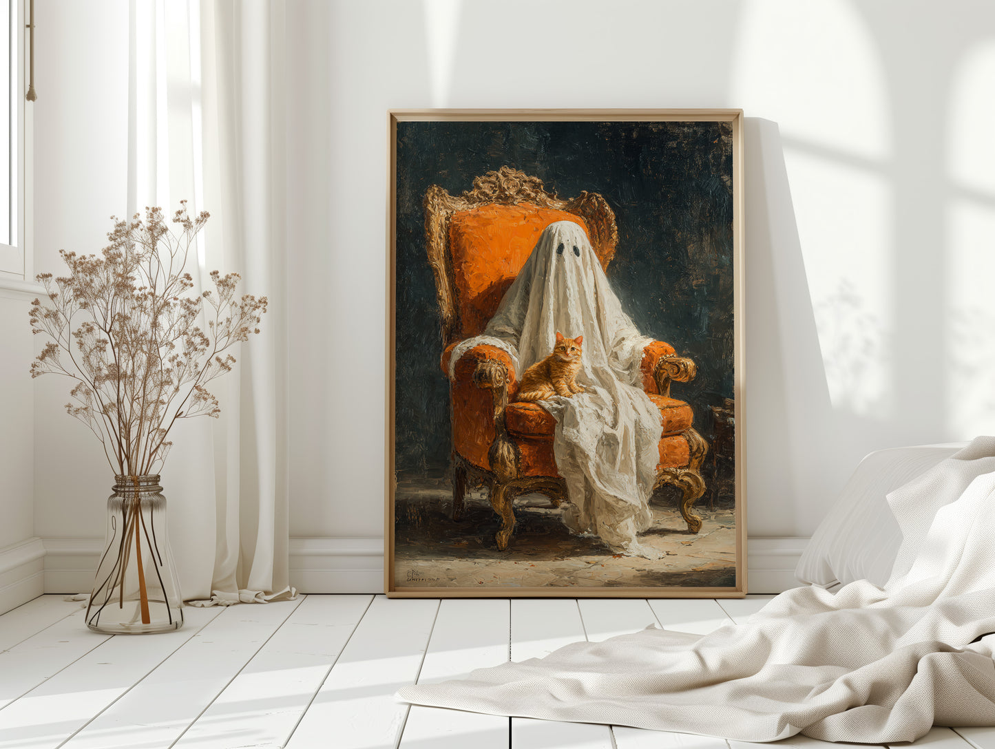 The Guardian in White Drapes