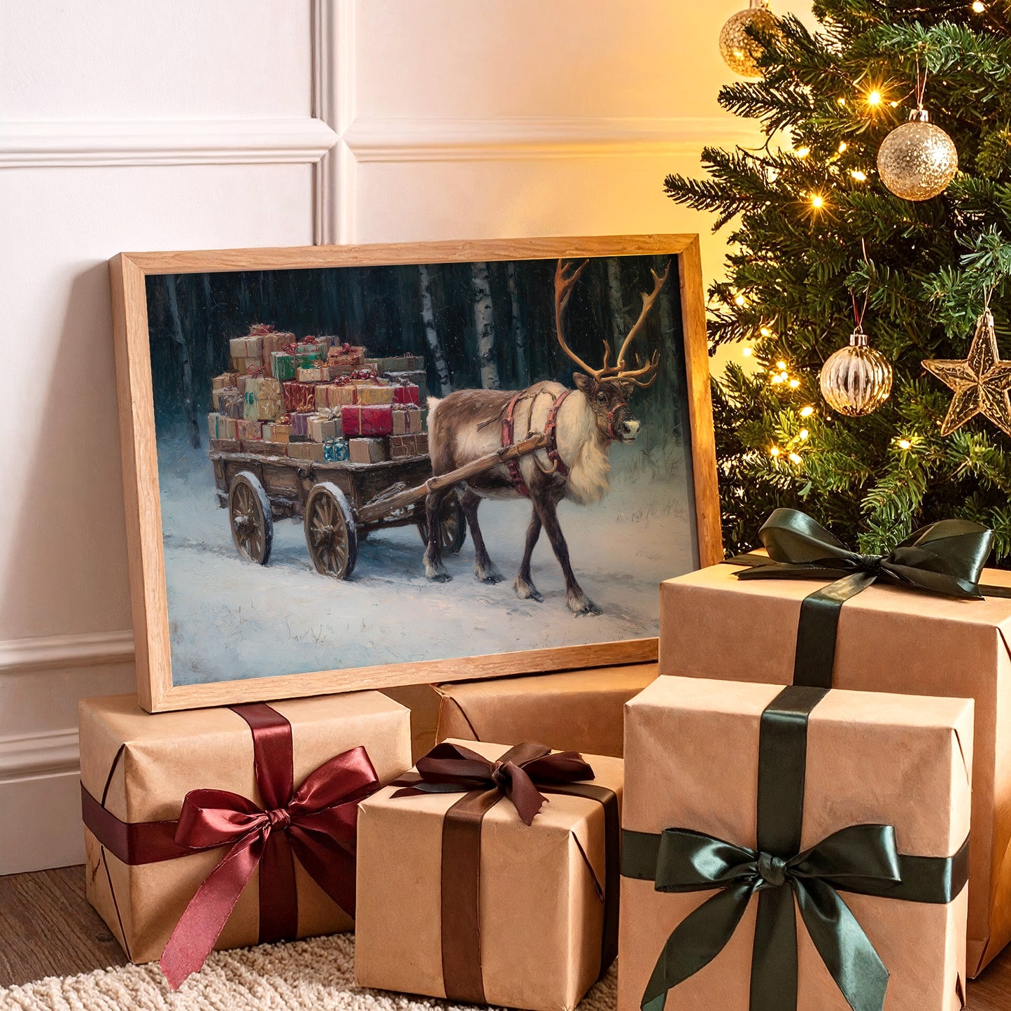 Snow Path Leads To Magic Night