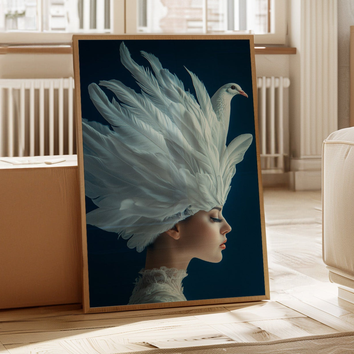 Crowned by Wings in Blue Silence