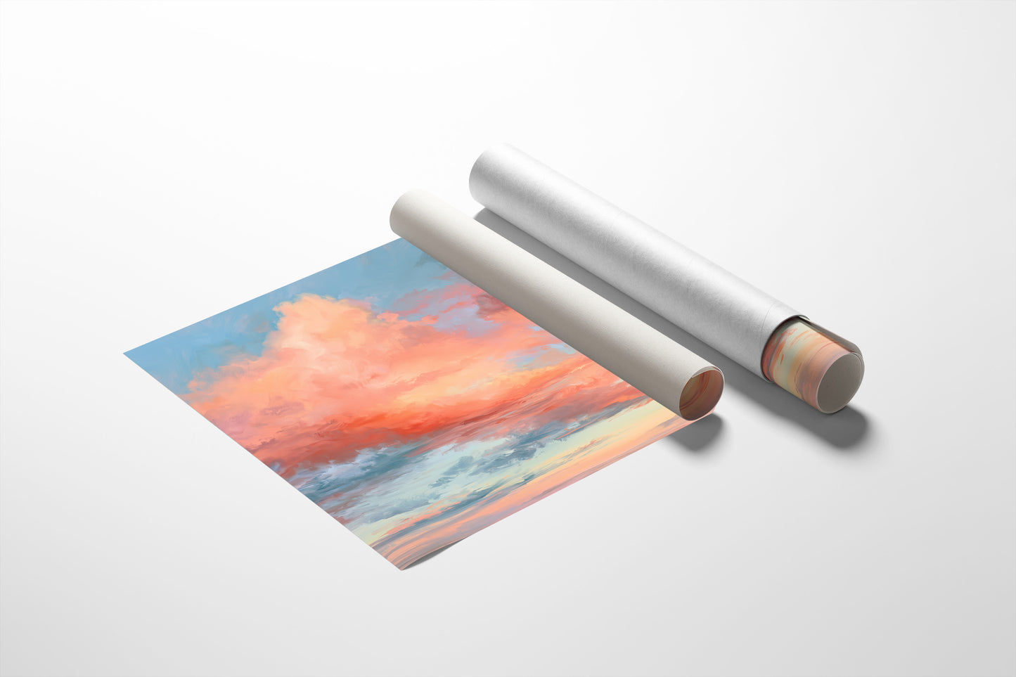 Coral Skies At Dusk