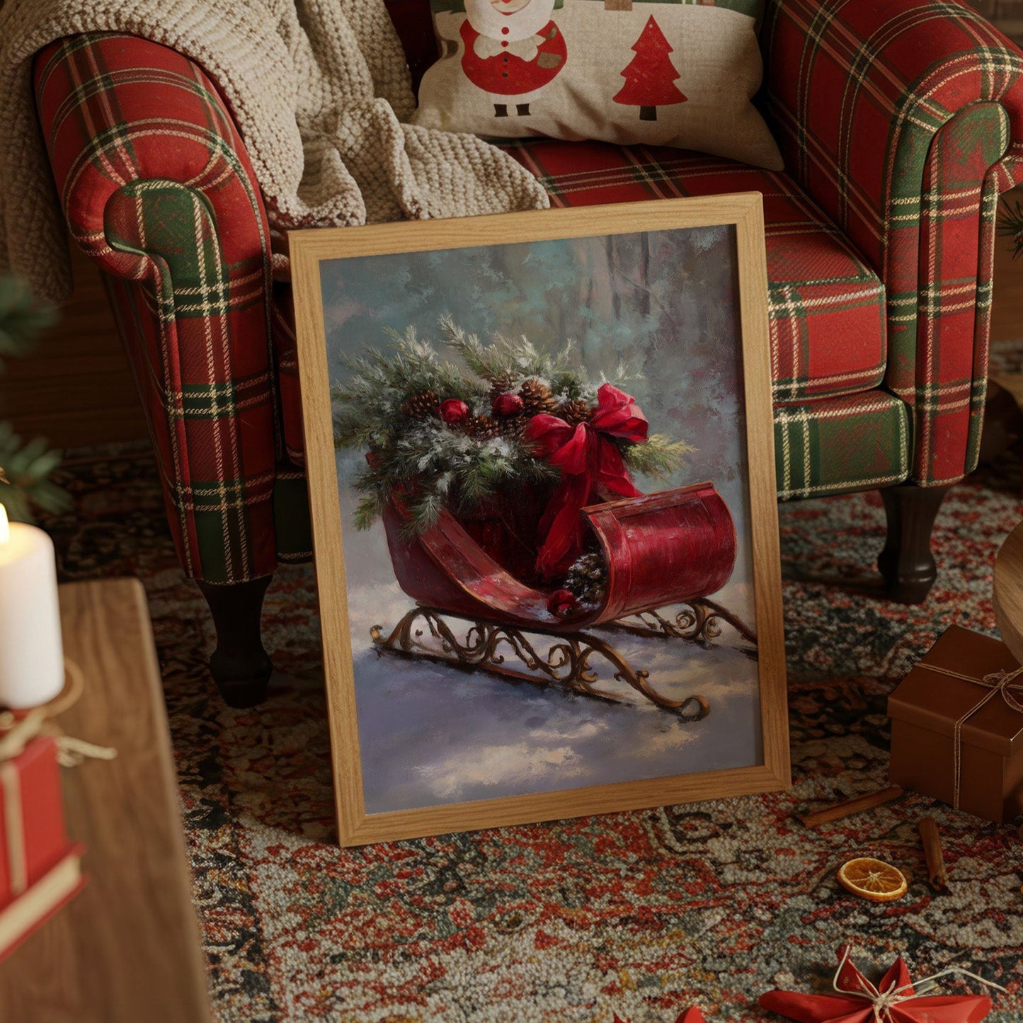 Santa's Sleigh Carries Winter's Song