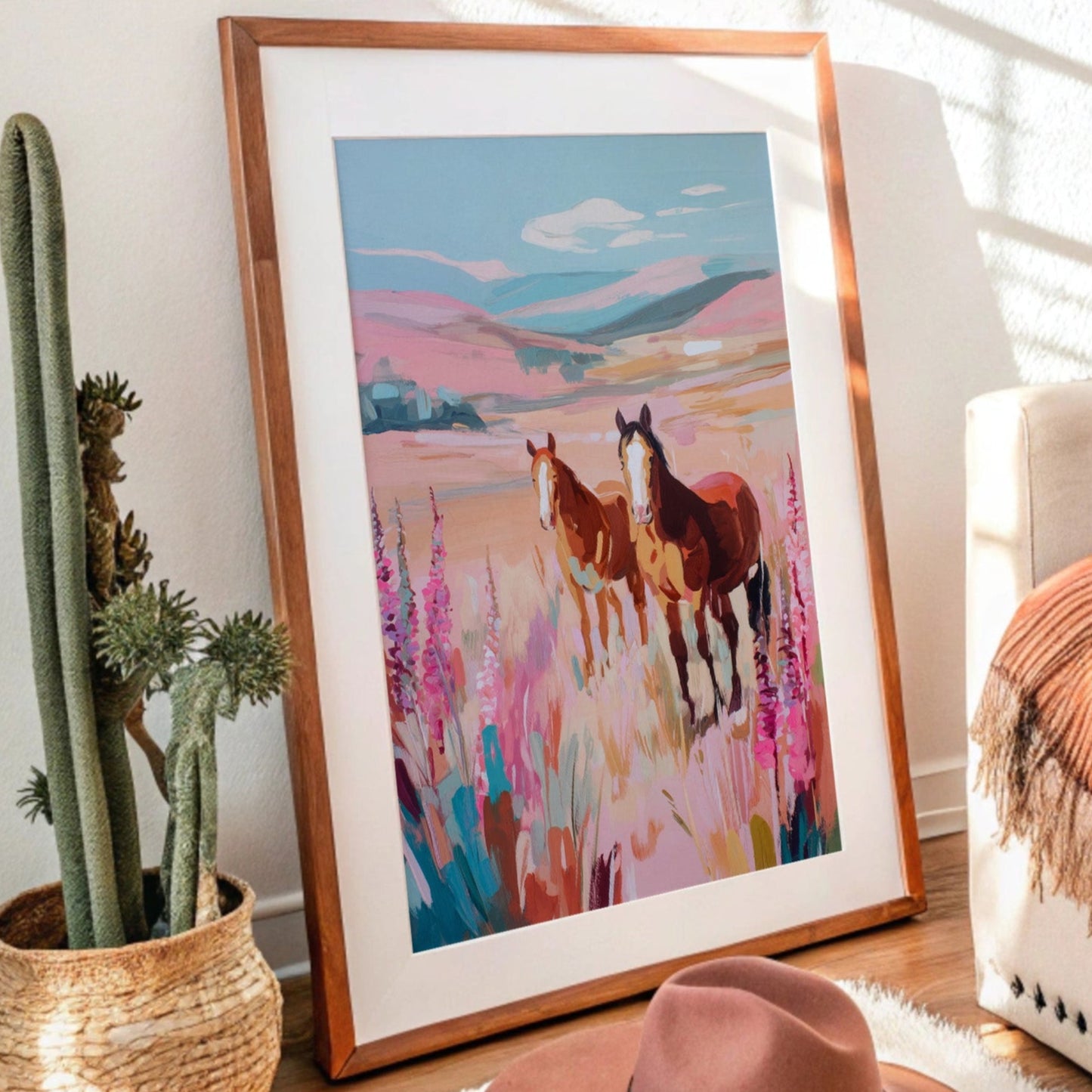 Wild Foxgloves Dance With Mustangs