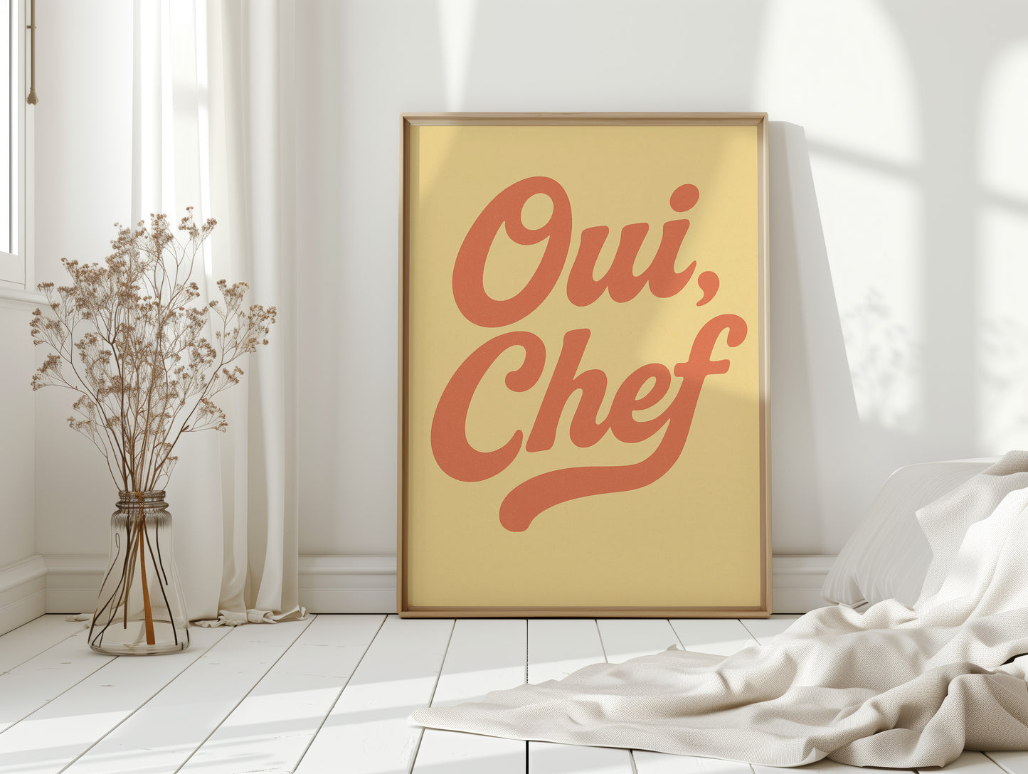Oui Chef Kitchen Wall Art