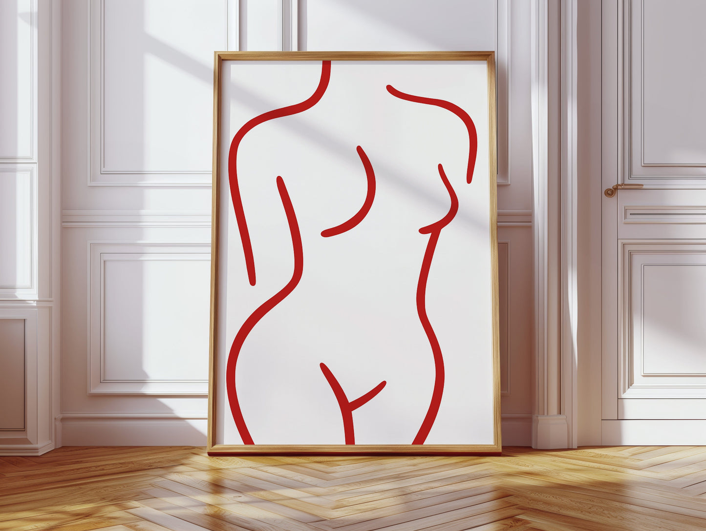 Crimson Lines Dance With Grace