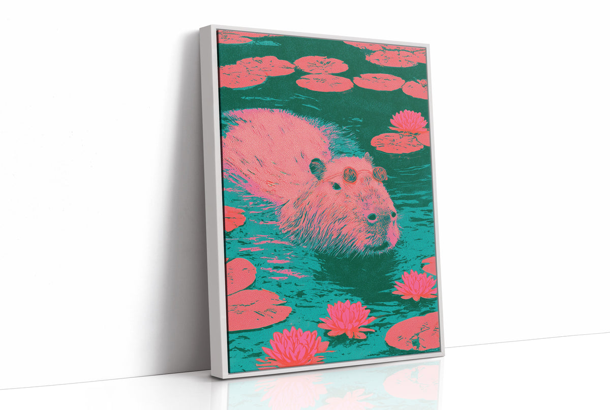 Capybara Lily Pond Chill