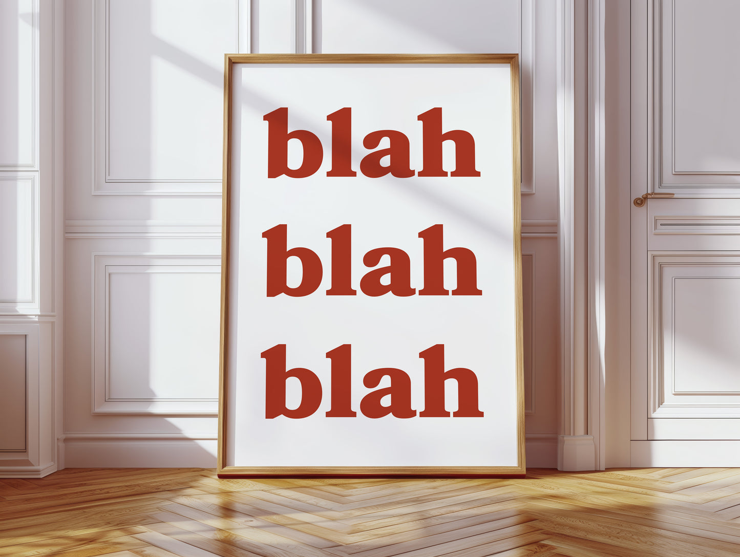 Words Painted In Terracotta Light