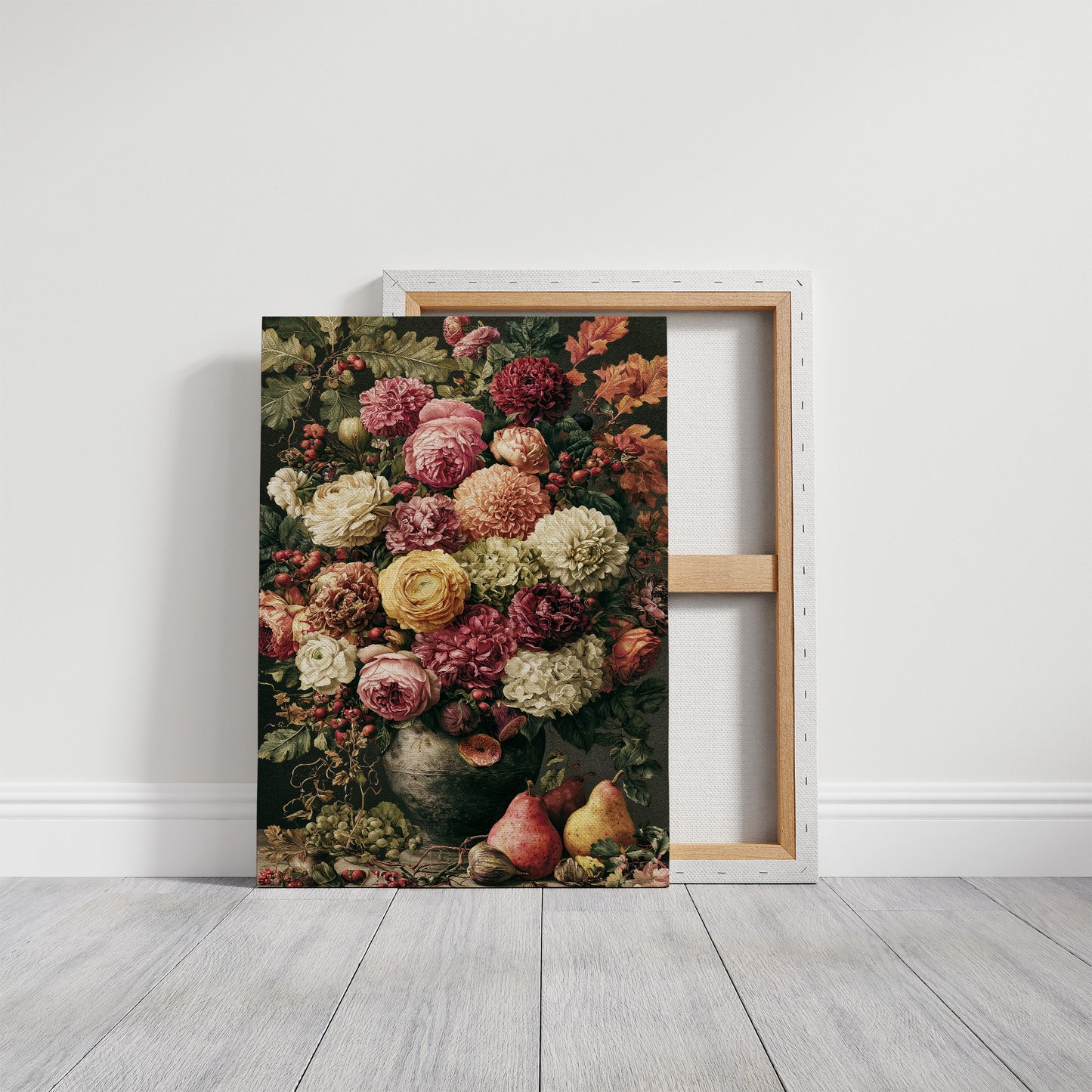 Dramatic Bloom: A Dark Ground Flemish Still Life