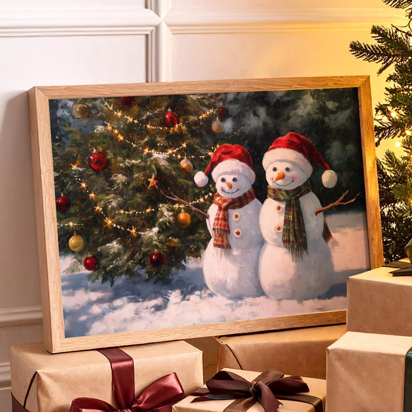 Snow Friends Share Christmas Eve Magic