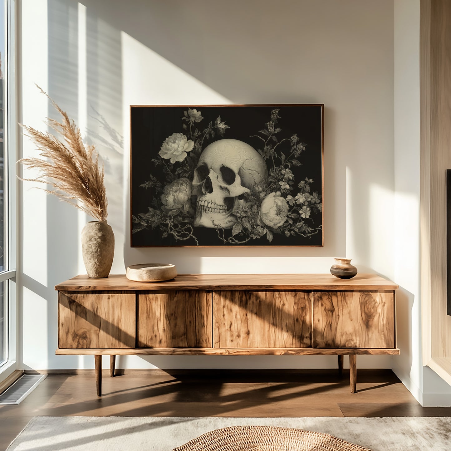 Peonies Bloom In Midnight's Garden