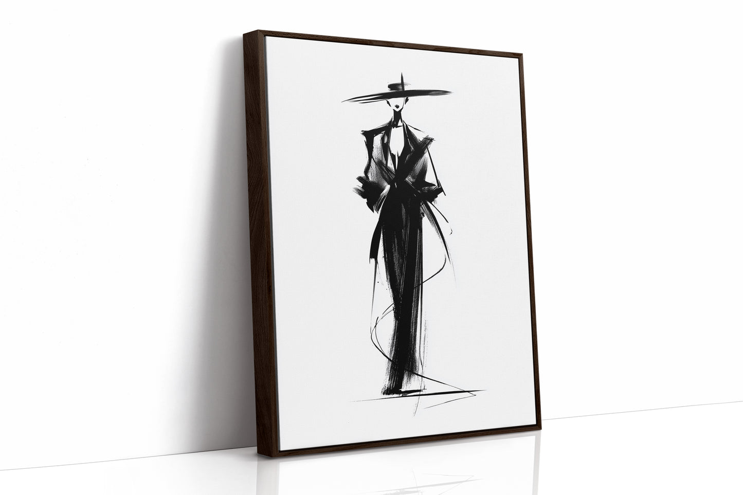 Elegant Silhouette in Ink