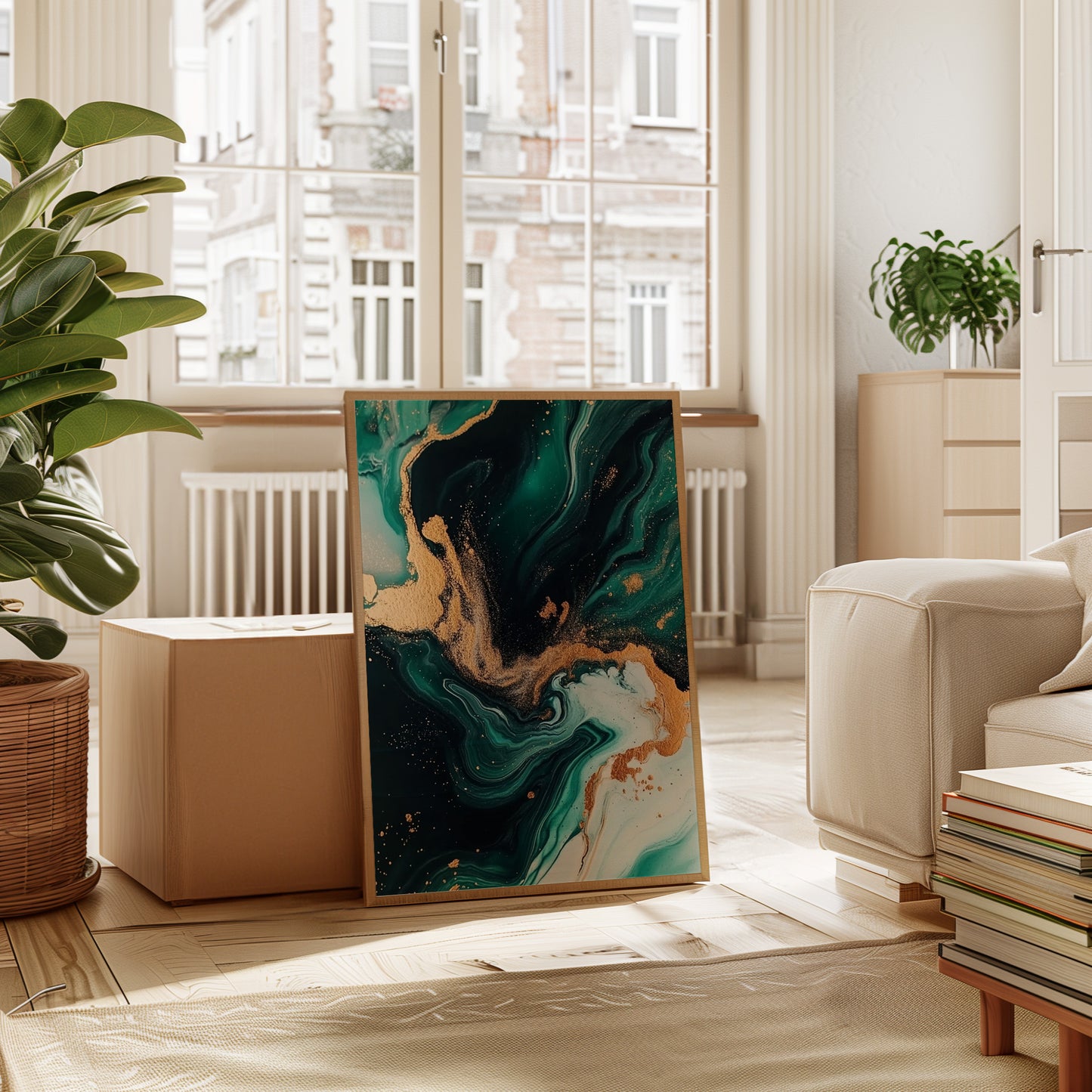 Emerald Flame and Gilded Flow