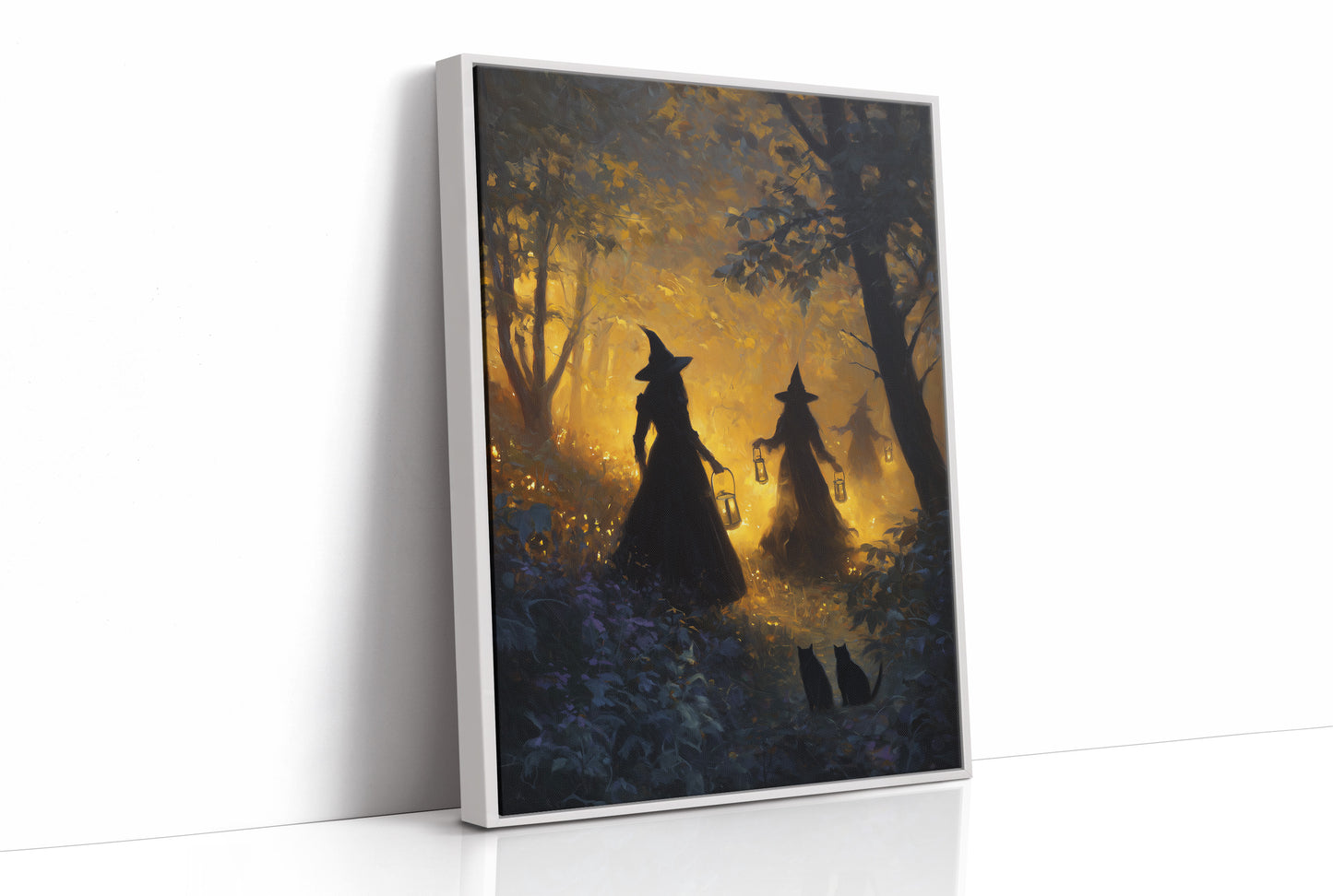 Witches Gather Under Amber Skies