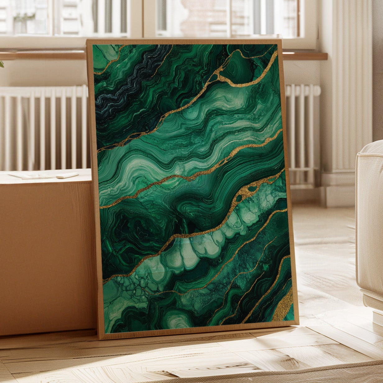 Veins of Emerald and Golden Earth