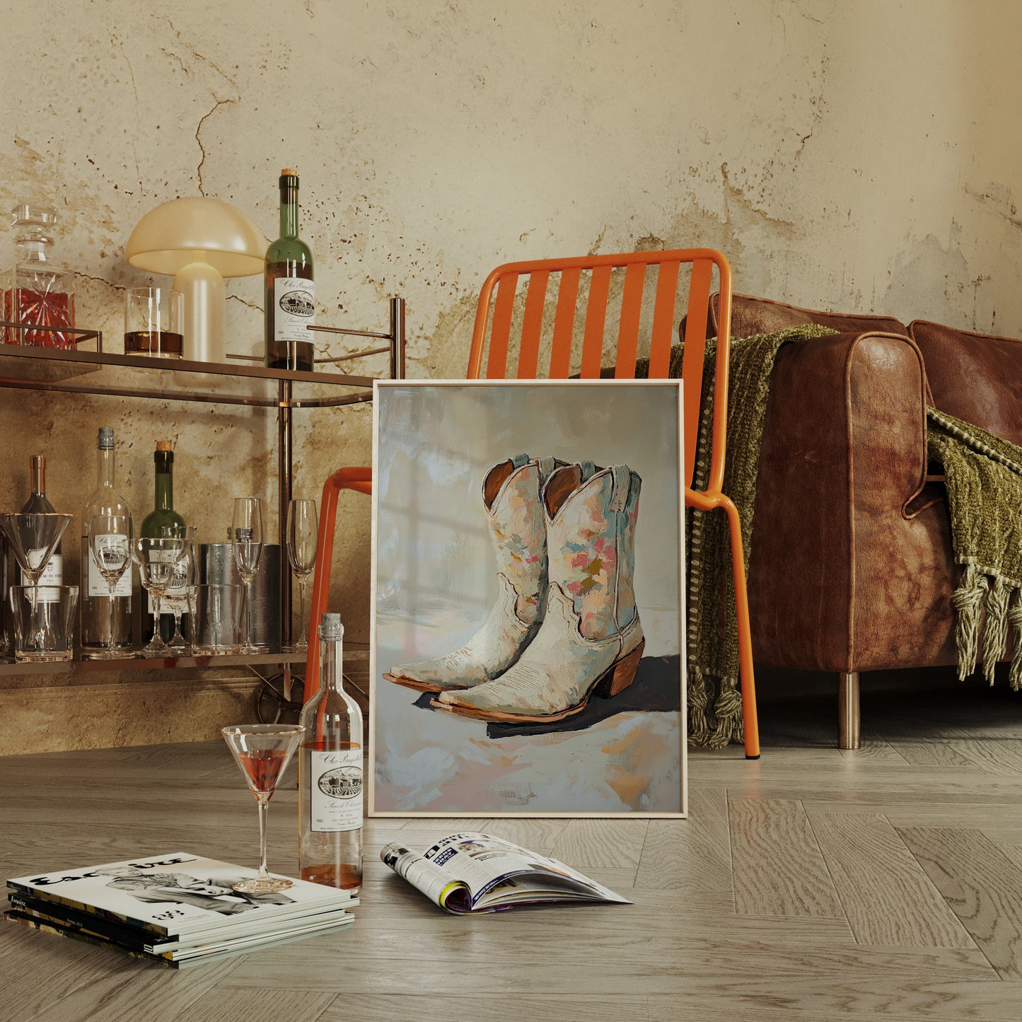 Painted Soles: Floral Cowgirl Boots
