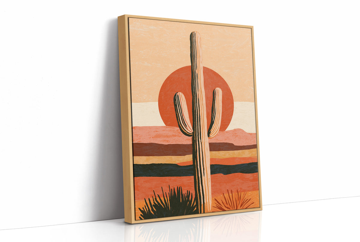 Sunset Sets, Saguaro Stays Put