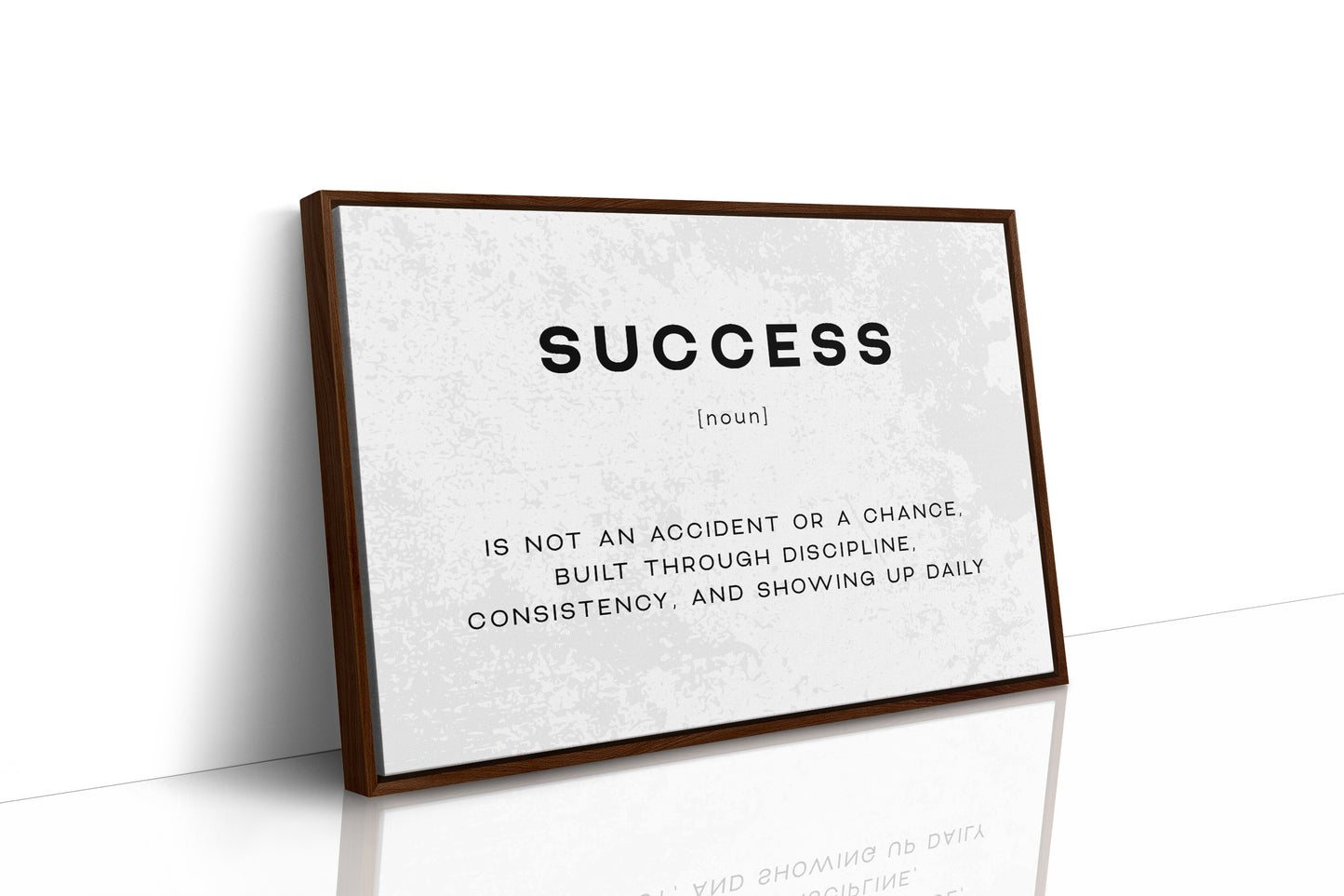 Success Definition Canvas Art | Bold Motivational Typography Print for Home Office, Gym or Entrepreneur Décor