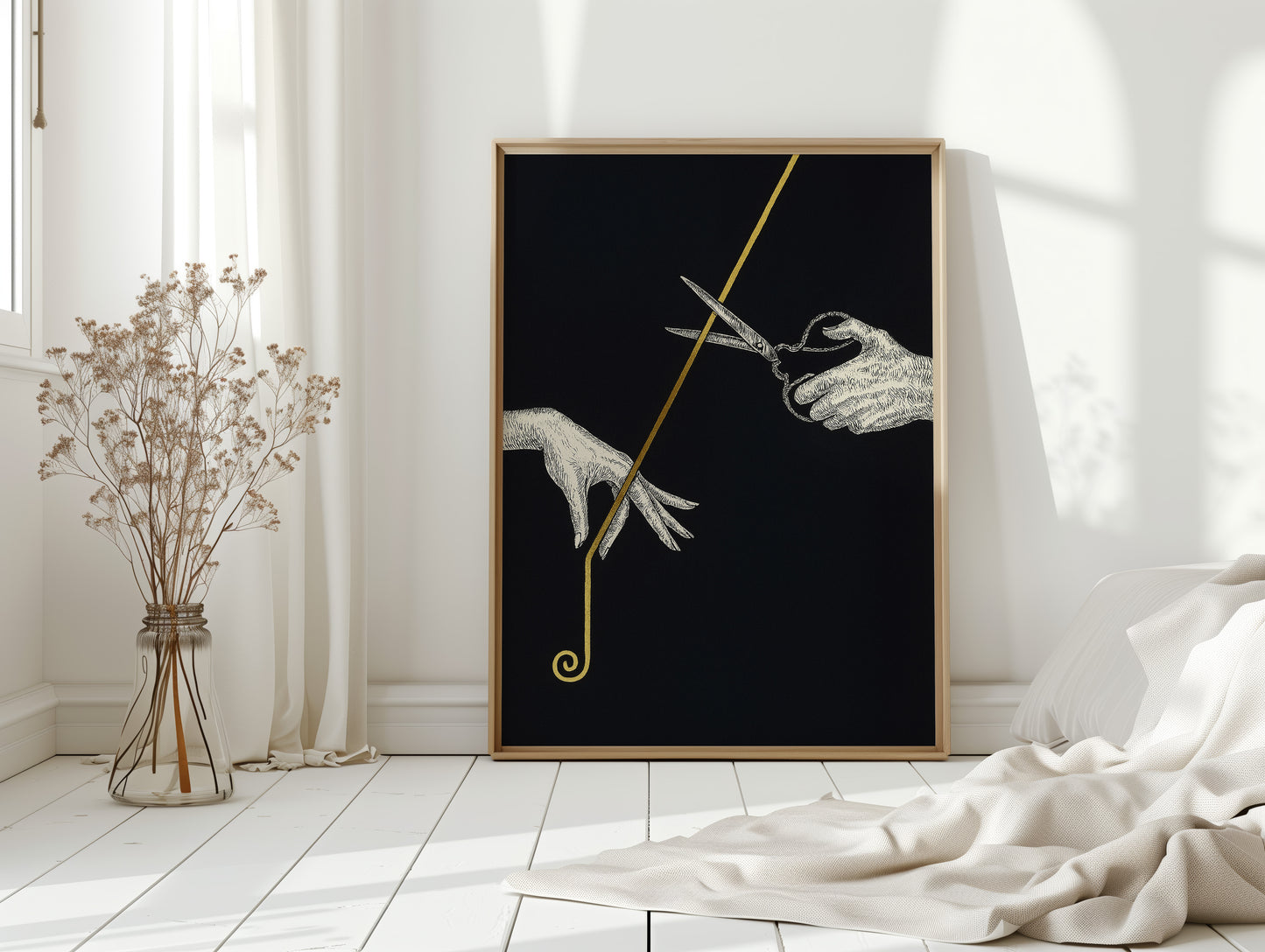 Severance Line in Gold and Ink