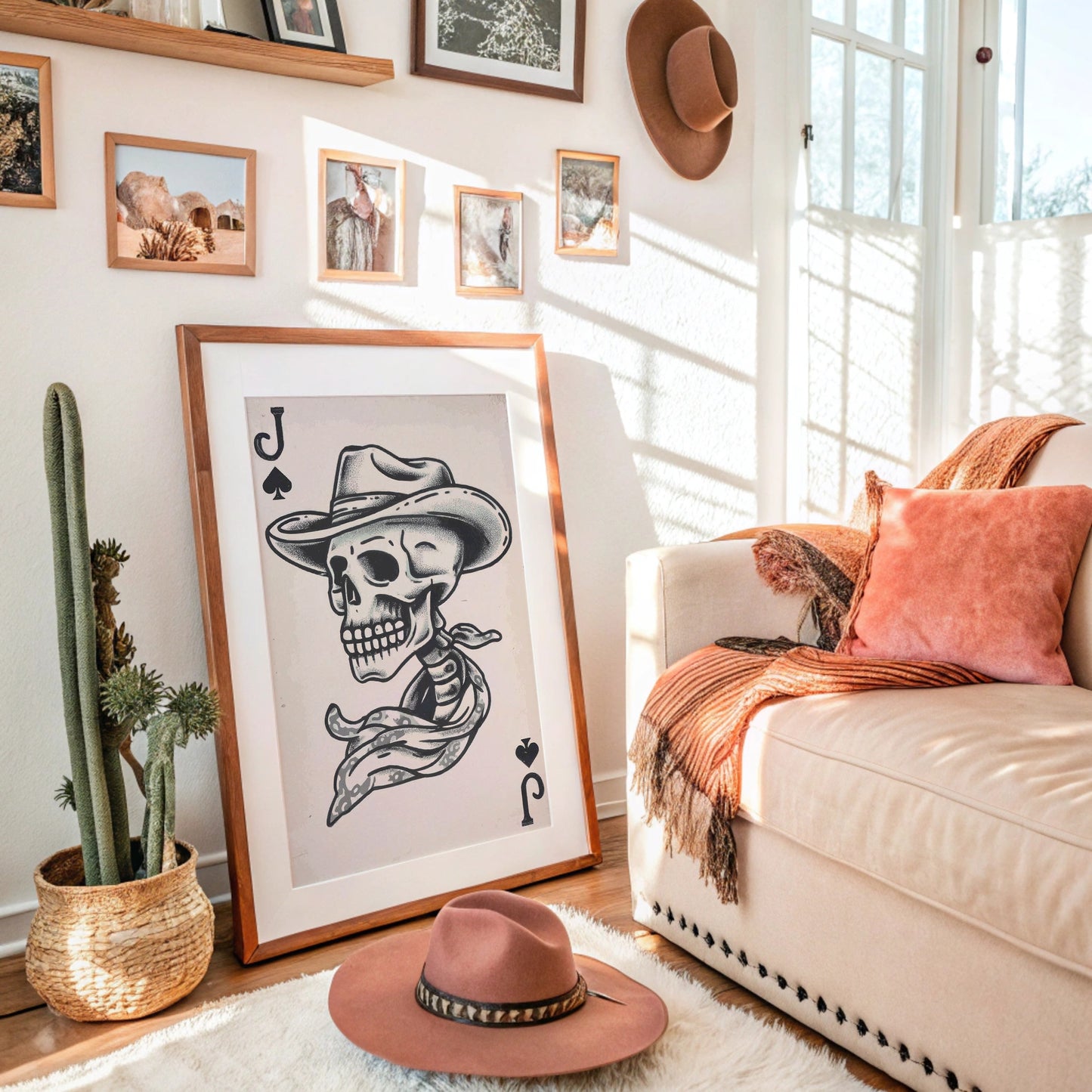 Cowboy Skull Deals Wild Cards